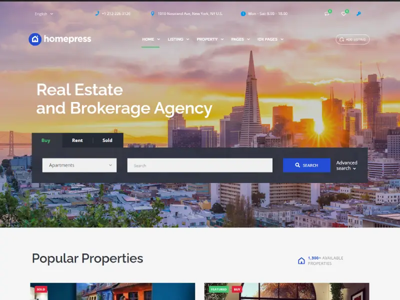 10 Essential WordPress Themes for Real Estate Websites 10 Home Press