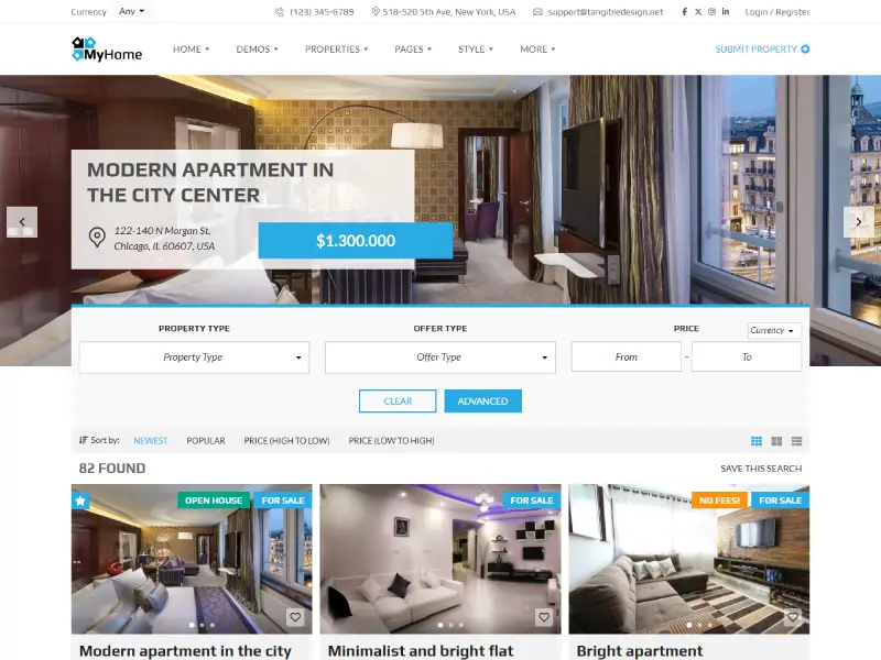 MyHome - Real Estate WordPress Theme MyHome - Real Estate WordPress Theme