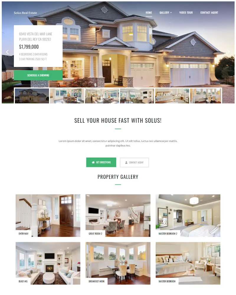 Solus - Single Property WordPress Theme