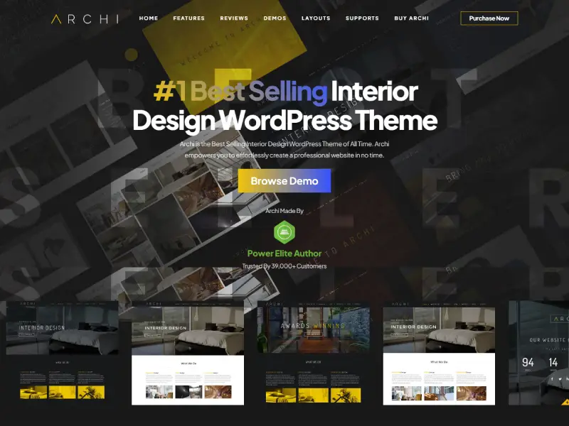 Archi - Interior Design WordPress Theme ARCHI