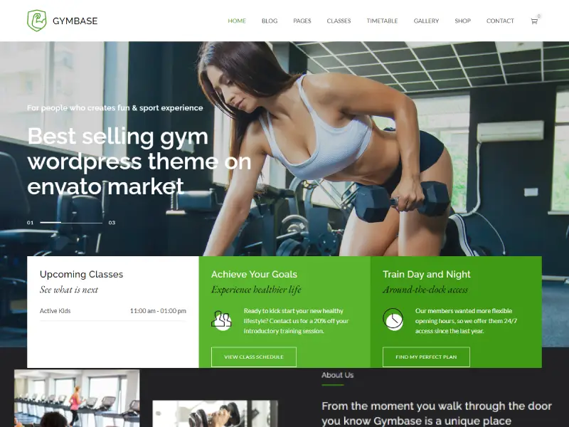 GymBase - Gym Fitness WordPress Theme GYM Base
