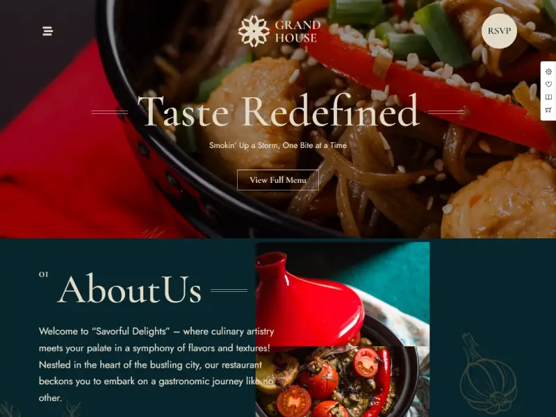 Grand Restaurant WordPress Grand house