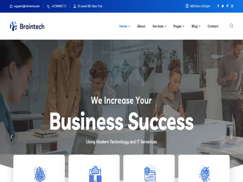 Braintech - Technology & IT Solutions WordPress Theme Braintech - Technology & IT Solutions WordPress Theme