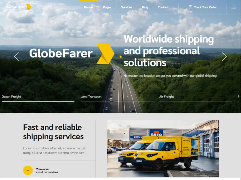 GlobeFarer - Transportation and Logistics Theme GlobeFarer - Transportation and Logistics Theme