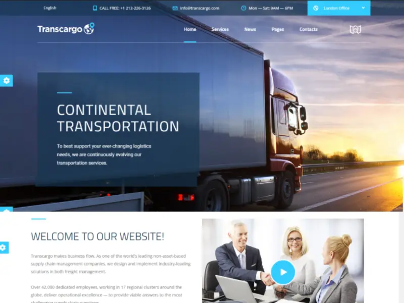 Transcargo - Transportation WordPress Theme for Logistics Transcargo - Transportation WordPress Theme for Logistics
