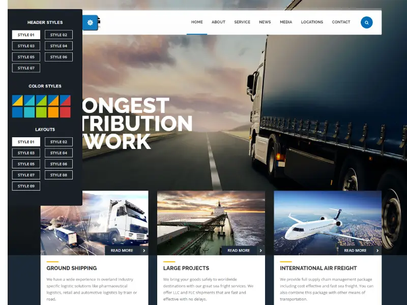 Trucking - Transportation & Logistics WordPress Trucking - Transportation & Logistics WordPress