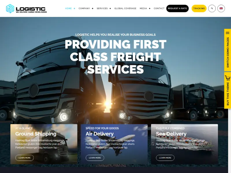 Logistic - WP Theme For Transportation Business Logistic - WP Theme For Transportation Business